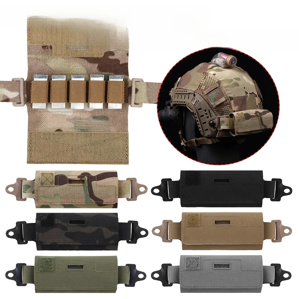 Sac de poids de contre-poids pour casque tactique, pochette de contrepoids NVG pour casques OPS-Core Fast BJ PJ MH Airsoft, accessoires de casque