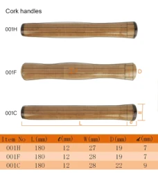 Aventik DIY Fly Fishing Rod Cork Handles Wood Rod Handle Super AAAA Grade Super Light Cork Fly Rods Handle Accessory Tools