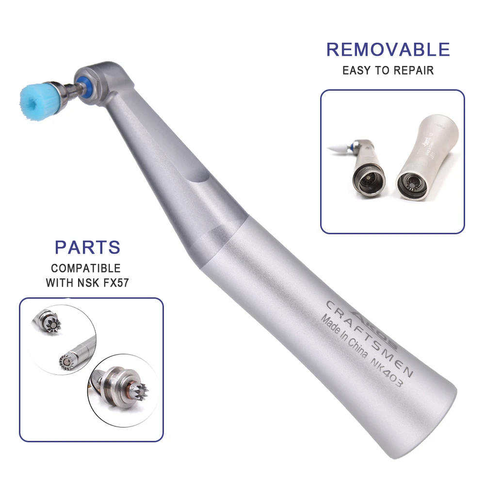 Low Speed Handpiece Set Ti-Max Dental Contra Angle Clinc Inner Water Channel Straight Air Motor Air Turbine 80g Dentist Student