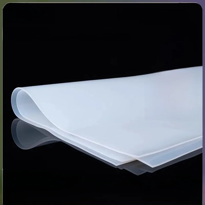 Feuille de caoutchouc de silicone translucide, plaque de gel de silice résistante aux hautes températures 50x50-500x1000mm