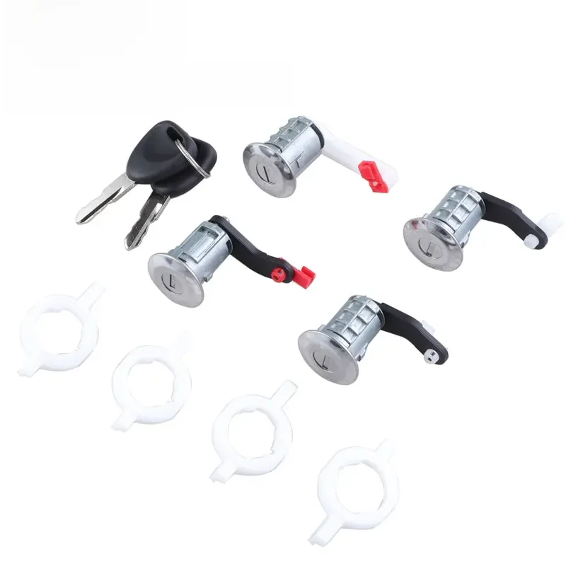 Cylindre de baril de serrure de porte de voiture gauche droite avec 2 clés, pour RENAULT MASTER MK2 1998 – 2016 7701470945 7701470944, nouveau