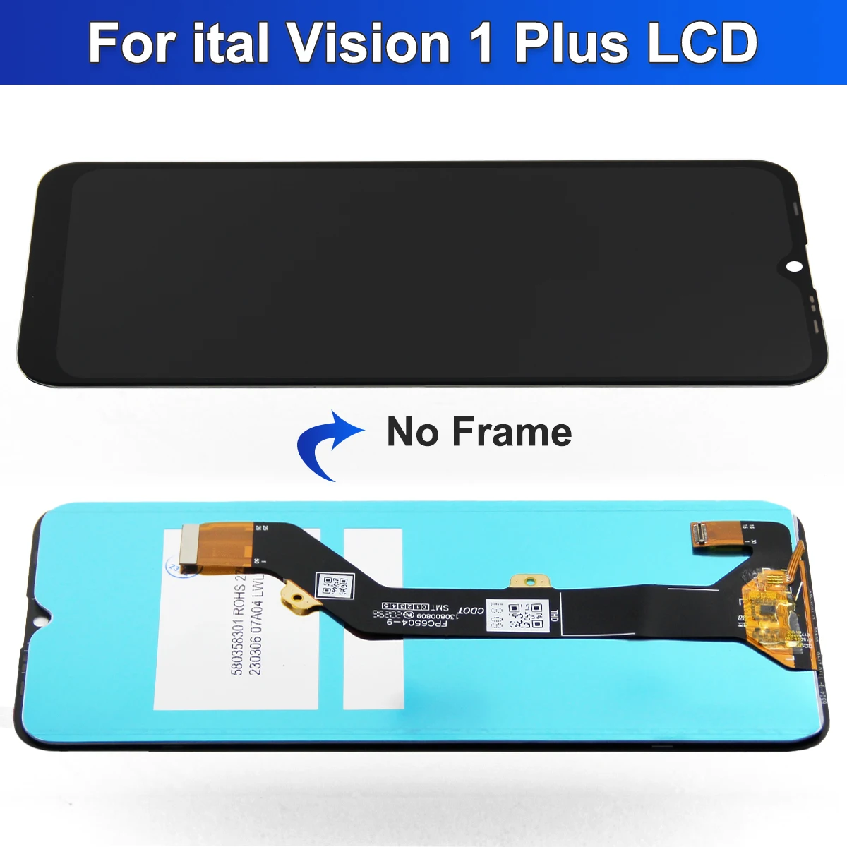 For Itel Vision 1 L6005 LCD Display For Itel Vision 1 Plus Touch Screen Digitizer Assembly For Vision 1 Pro L6502 LCD