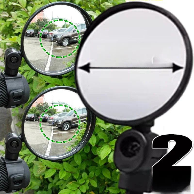 AliExpress Universal Bicycle Mirror Handlebar Rearview Mirror for Bicycle Motorcycle 360 Rotation Adjustable for Bike Riding Cycling Mirror