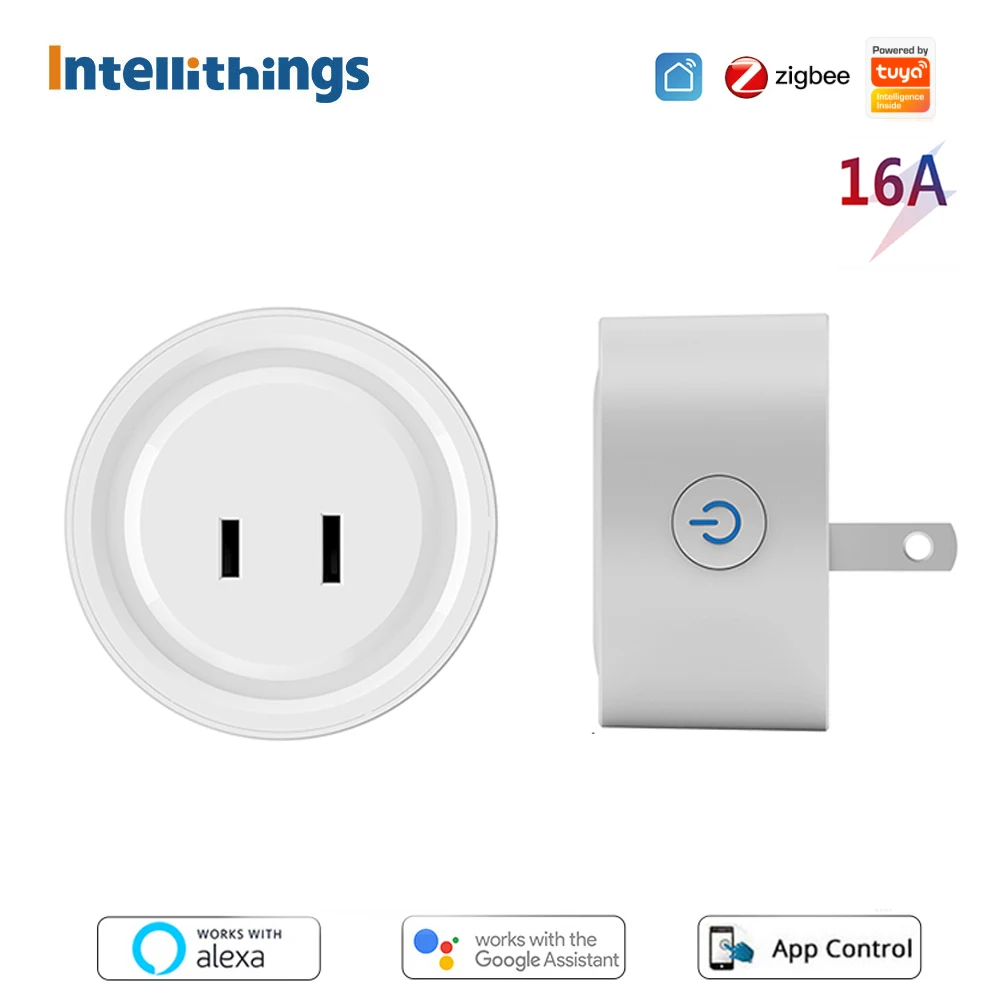 Intellithings 16A Tuya Zigbee Smart Socket US UK EU Power Monitor Outlet AU JP FR IT Brazil Switzerland Israel Standard Plug