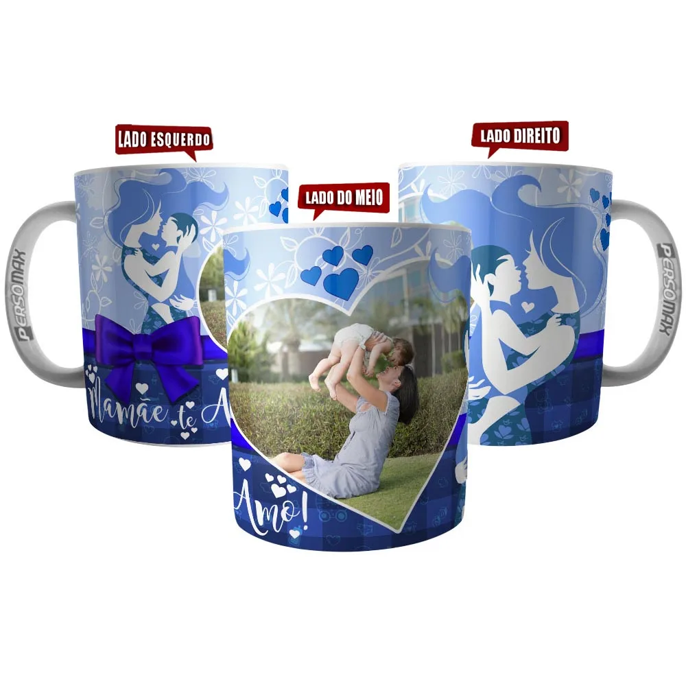 Mom Love You Personalized Mug With Photo-For Mother Of Newborn Baby Boy-Mother's Day Gift