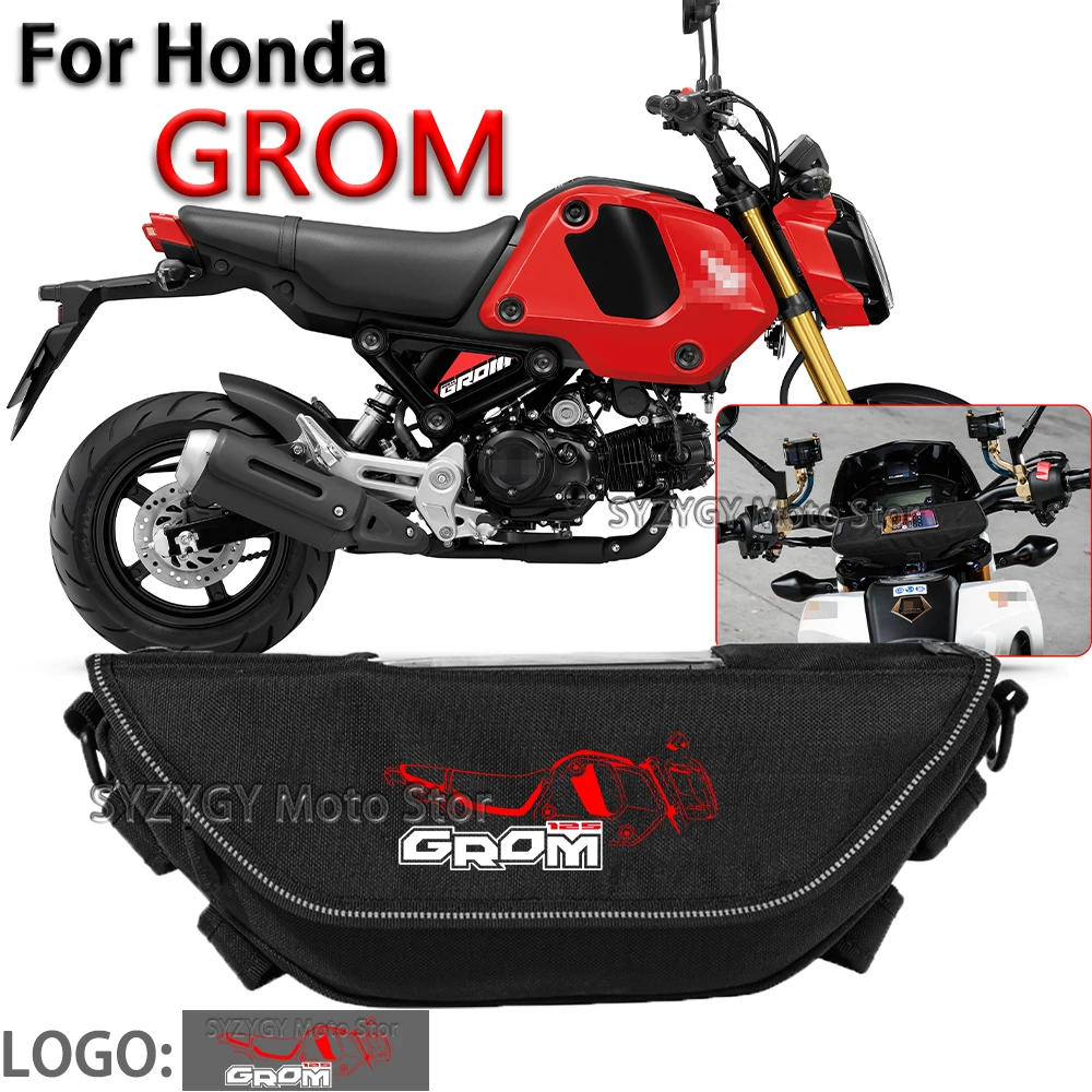 For Honda GROM MSX 125 Motorcycle Bag Waterproof Moisture proof Dustproof Outdoor Retro Convenient Fashion Bag