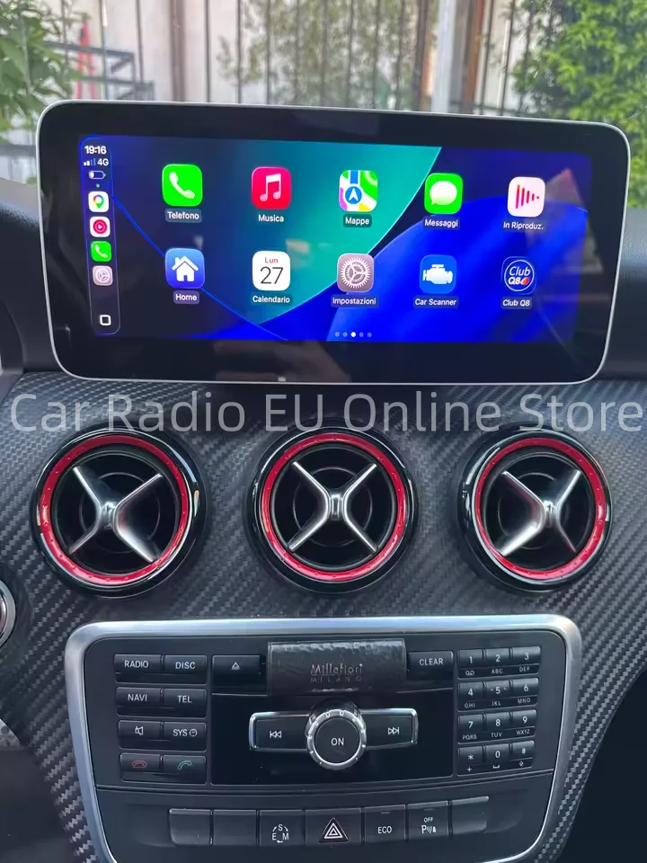 MEKEDE Touchscreen mit Linux, CarPlay und Android Auto System, Autoradio-Mirror-Ready-Zentraleinheit für Mercedes-Benz Klasse A, CLA, CLA, CLA W176 C117 X156 2012-2018 – Detail 3
