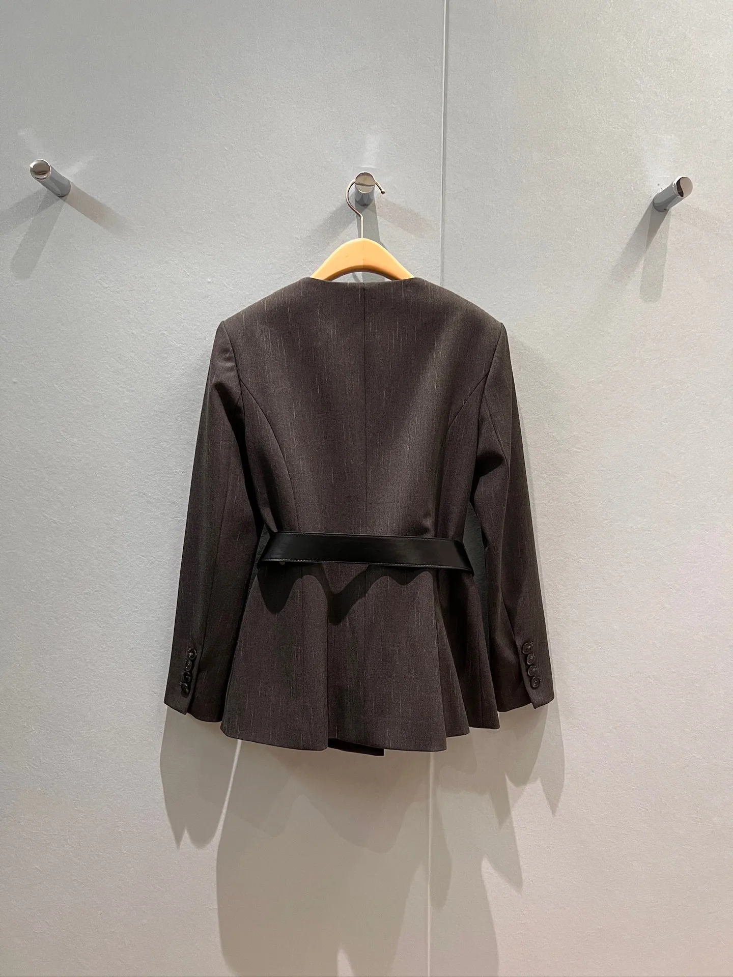 

2025 ранняя осень, куртка для банкетной вечеринки, модное пальто, новая женская одежда на заказ, костюм с круглым вырезом, куртка, украшение на пояс