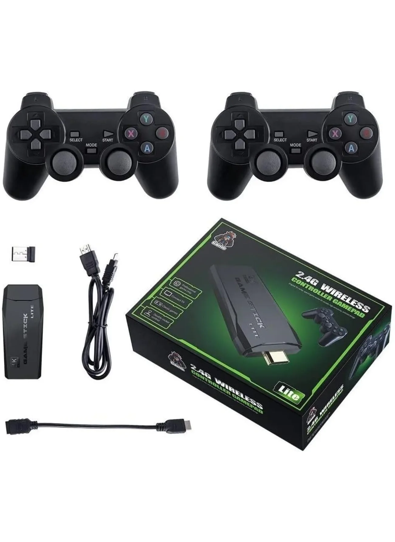 Video Game M8 4K HDMI 2.4G Wireless Controller Ps1/Cps/Fc/Gb/Gba 64G