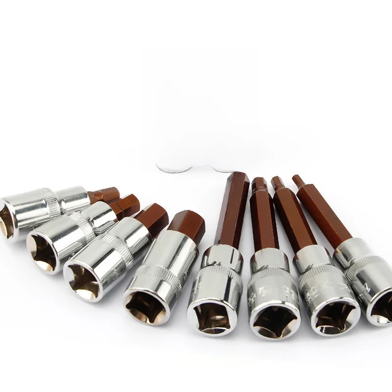 1/2 hex bit soquete 1 pçs s2 hexgon bits adaptador chave allen para chave de torque catraca chave de