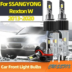 Fits For SSANGYONG Rexton W 2013-2020 Rexton 2014-2020 High Power Car LED Headlights 12V High Low Beam 6000K Auto Fog Lamp Bulbs