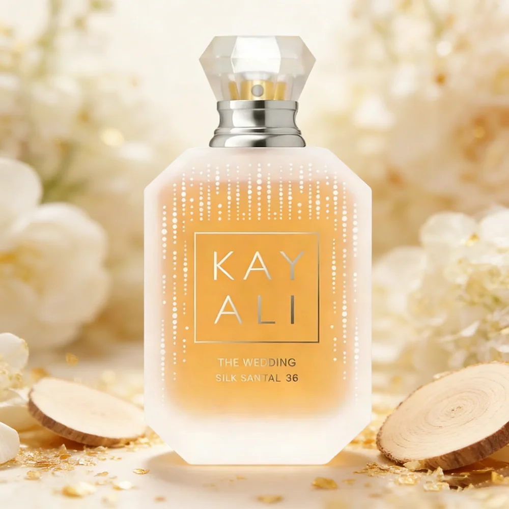 

КАЯЛИ Свадебный шелковый сандал | 36 EDP Intense 3.4oz Древесно-цветочный аромат с сандаловым деревом и жасмином, роскошный свадебный аромат