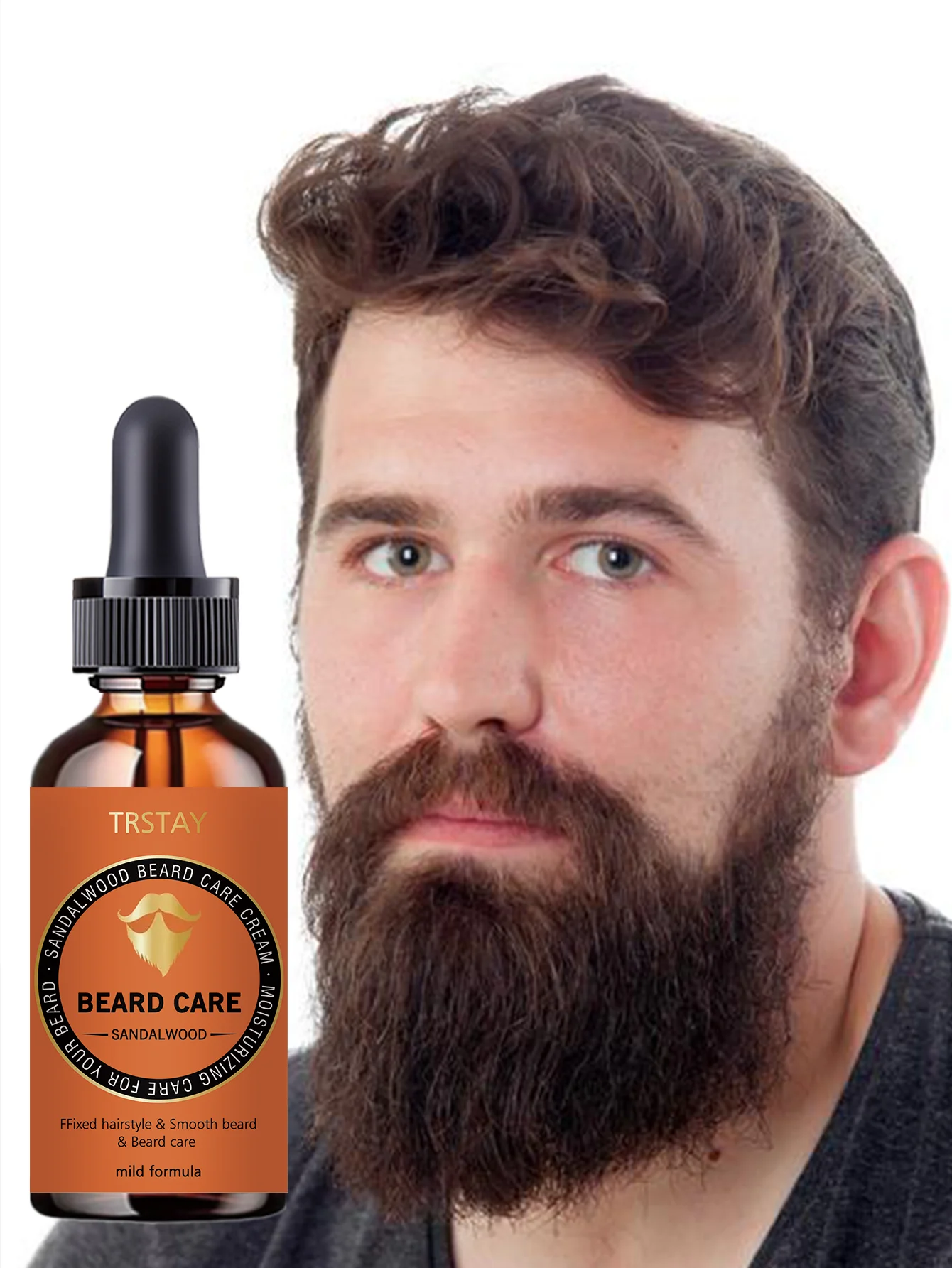Beard Growth Oil Hydrating Moisturizing Care Stimulates Follicles Thicker Fuller Beard Reduces Breakage Split Ends Soothes Irrit - Image 5