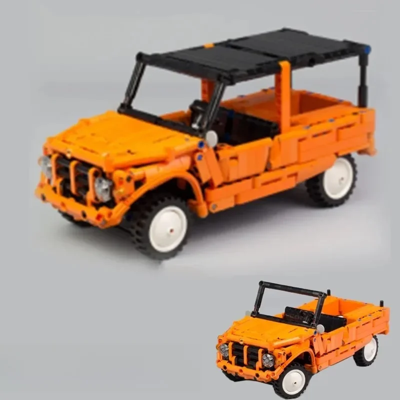 Nouveau 733 pièces Mehari Orange supercar coureurs véhicules voiture de sport ajustement MOC-29654 modèle blocs de construction briques enfant jouets cadeaux d'anniversaire