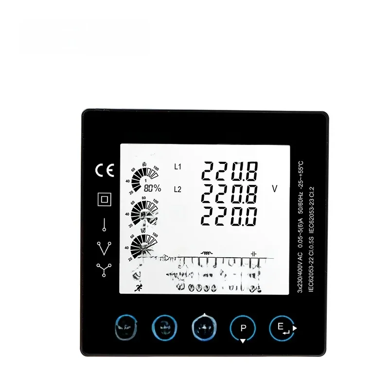 Port Ethernet électrique multifonctionnel triphasé d'analyseur de puissance de X96-5H intelligent pour la mesure précise d'énergie