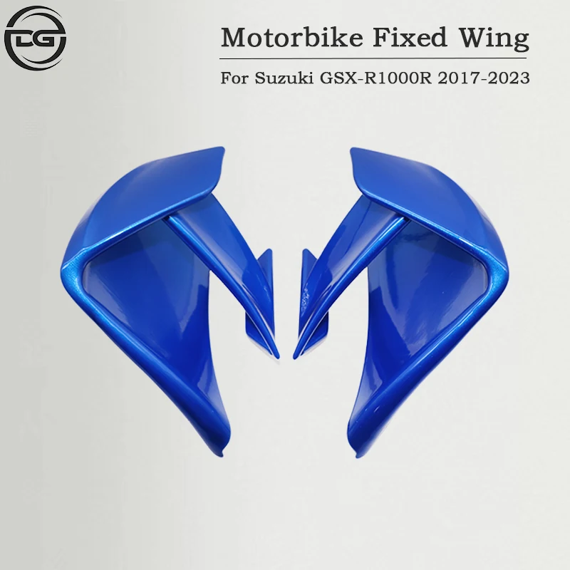 For SUZUKI GSX-R1000 GSXR1000R GSXR1000S 2017-2023 Motorcycle Fixed Wing Aerodynamics Aileron Windshield New Accessories