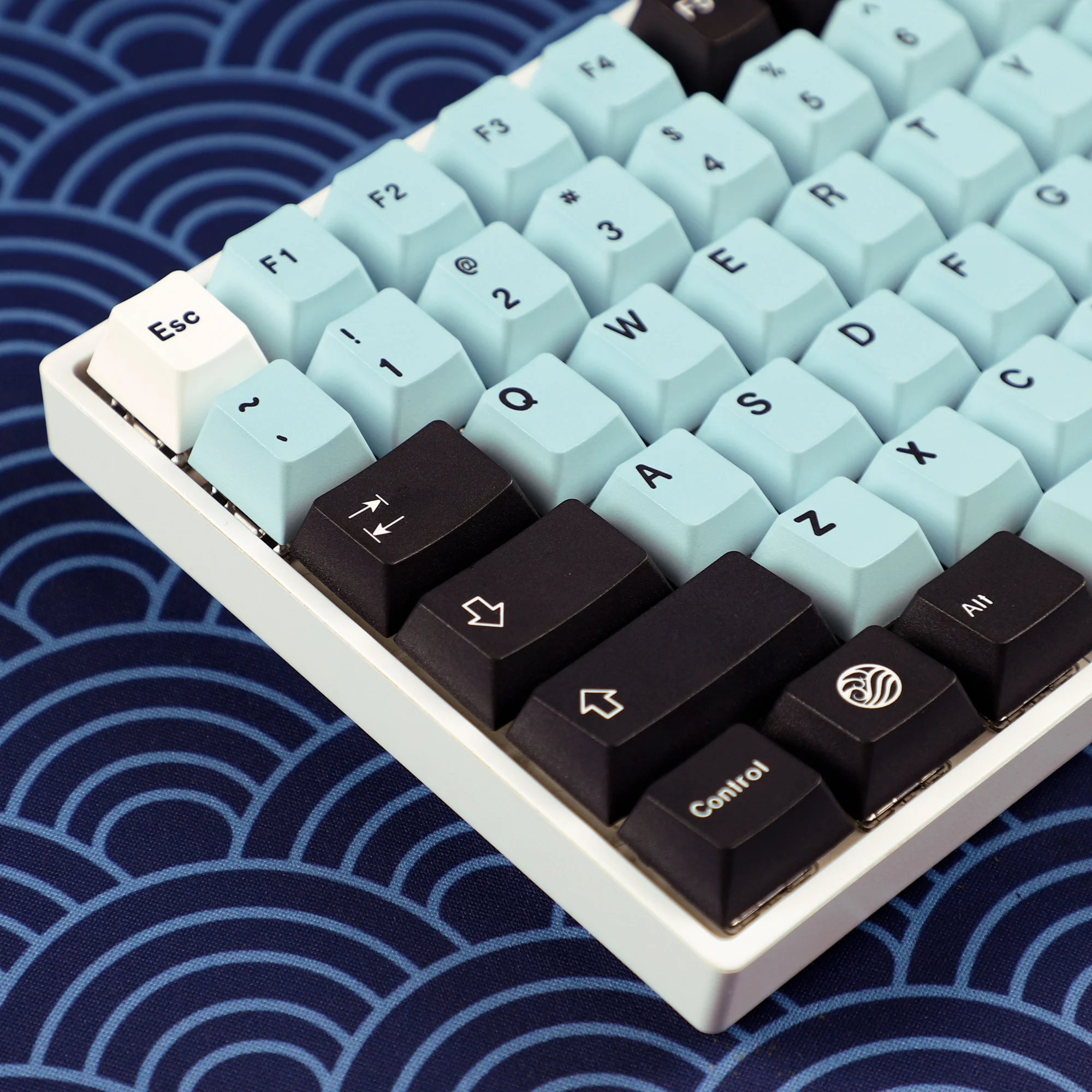 

Mizu Dye Sub Keycaps 130 Key PBT Cherry Profile Key caps For TKL 61 64 68 75 87 96 104 108 Keychron MX Keyboard