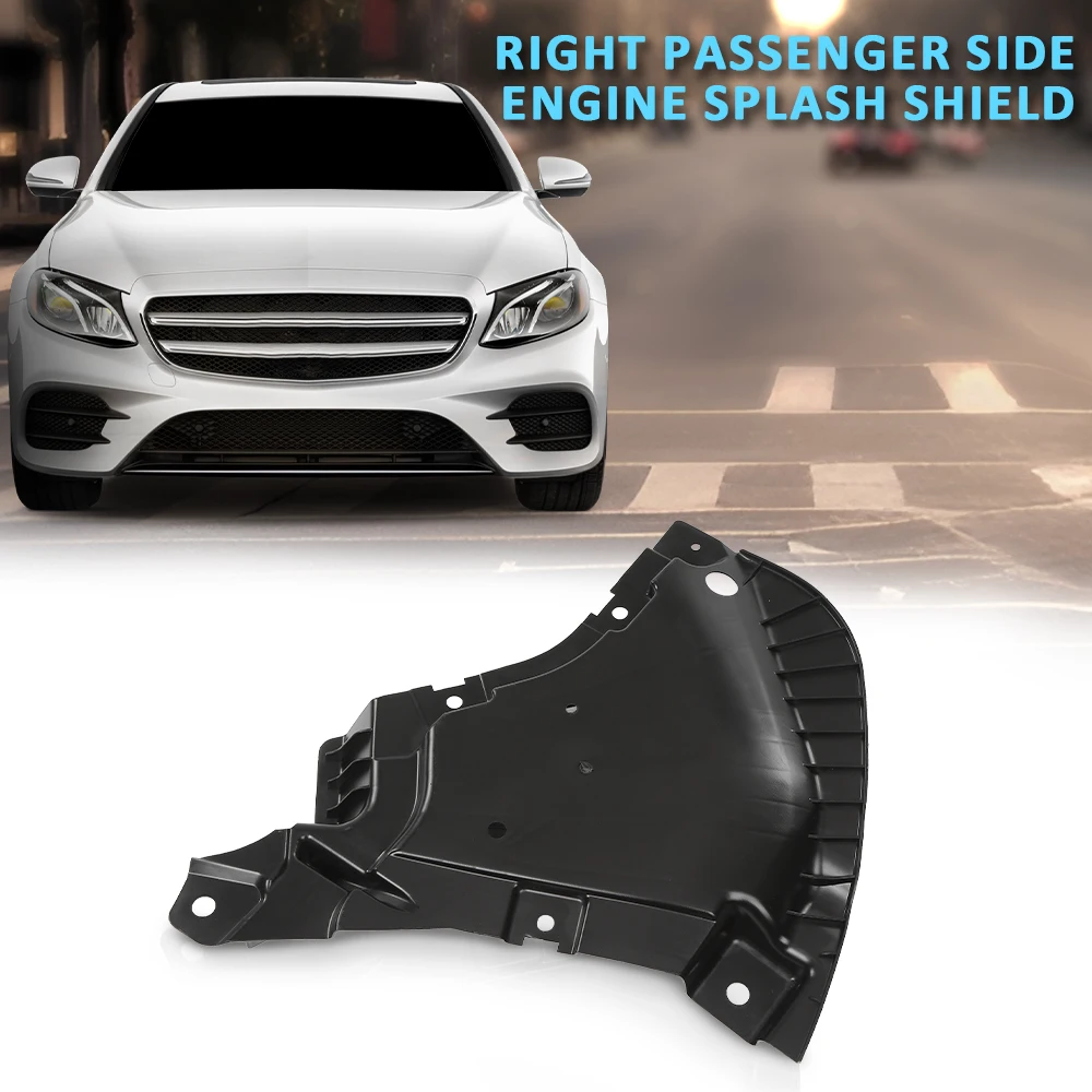 

Правый передний брызговик двигателя под крышкой, подходит для Benz E300 2017-2023 годов 213520260064 2135202600 Mb1228173, черный брызговик