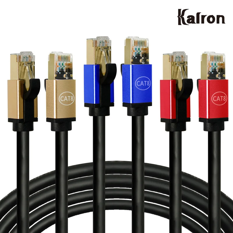 Kalon Cat.8 S-Ftp Lan Cable 10m Ultra-Speed Internet Lan Cable Lan Port Network Ethernet Connection Giga 40Gbps