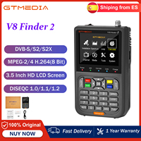GTMEDIA V8 Finder 2 Satellite Meter DVB-S/S2/S2X H.264 3.5 Inch LCD 7.4V/4000mAh Li-ion Battery Easy to Carry V8 Finder2