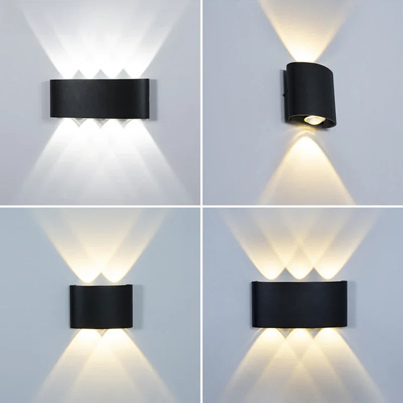 MARPOU LED Wall Light Wodoodporne zewnętrzne oświetlenie wewnętrzne IP65 2w 4w 6w 8w 10w do oświetlenia nocnego schodów ogrodowych Nowoczesne oświetlenie Fixtu — zdjęcie 2