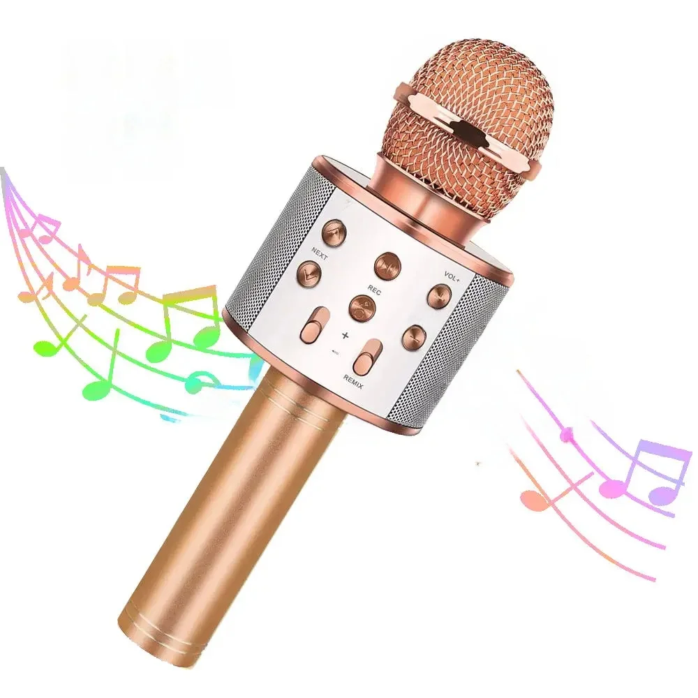 Draadloze Bluetooth Karaoke Microfoon, Karaoke Mic Speaker Met Verstelbare Remix Fm Radio Voor Kinderen Meisjes Jongens Tieners Verjaardag - afbeelding 2