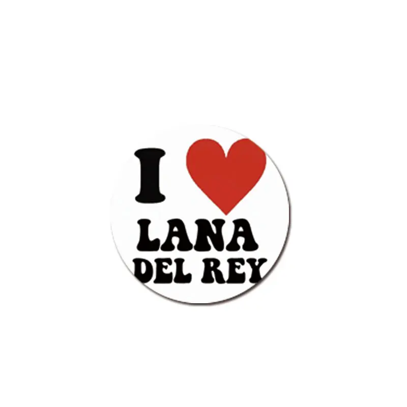 58mm Lana Del Rey Pin Brooch For Clothes Hat Lana Del Rey Brooch Badge for Backpack Accessories Decor Fans Gift