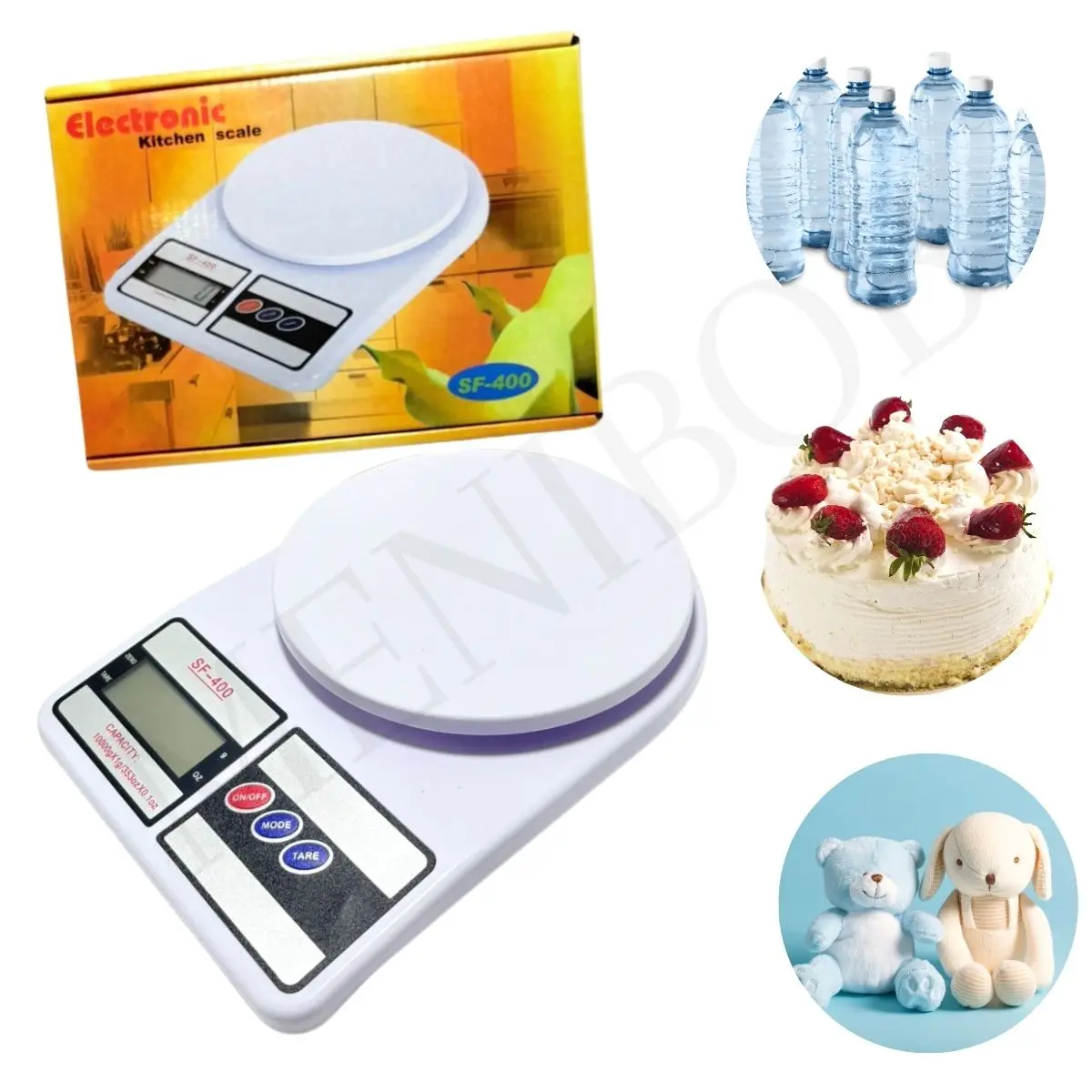 ميزان المطبخ الرقمي جراميرا يزن من 1 جرام إلى 10 كيلو