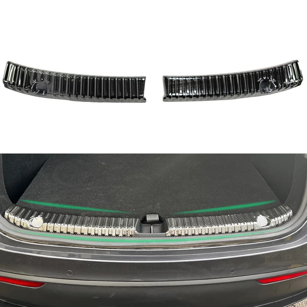 Voor Tesla Model 3/Y 2017-2023 Kofferbak Dorpel Cover Rvs Achterbumper Voet Plaat Protector cover Kofferbak Instaplijsten Guard - afbeelding 2