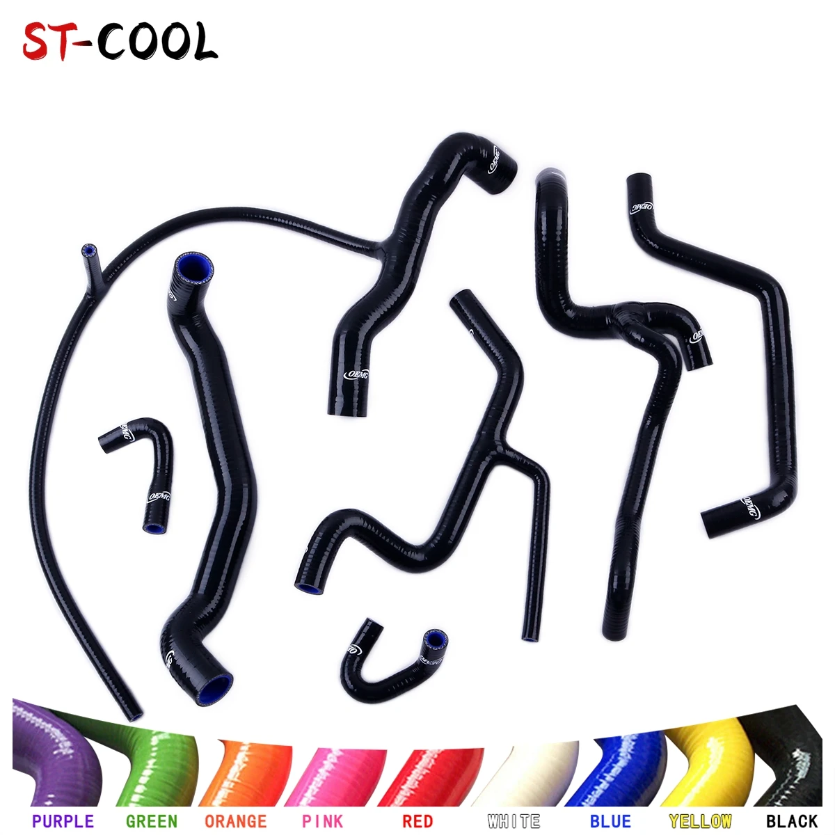 For Volkswagen VW Golf VR6 Jetta A3 MK3 Vento 1994-1998 For LHD 1995 1996 1997 Radiator Cooling Hoses Kit Silicone Tubes 7Pcs