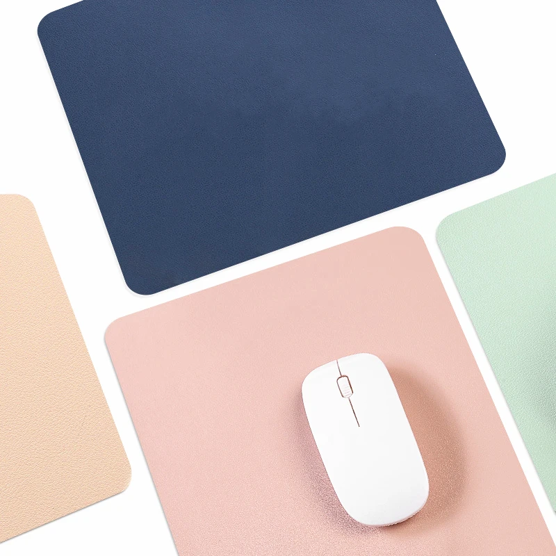 Double Side Leather Mouse Pad Mice Mat Non-Slip Leather Pads Waterproof for Office and Home