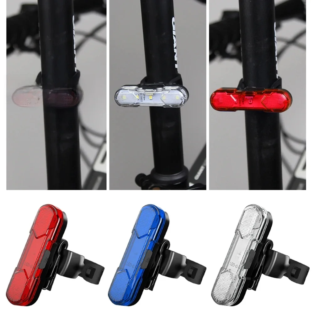 AliExpress APWIKOGER 1-3PCS Bike Rear Tail Light USB Rechargeable Red/Blue/White LED Bicycle Seatpost Taillight For Night Riding Safety Warning Light
