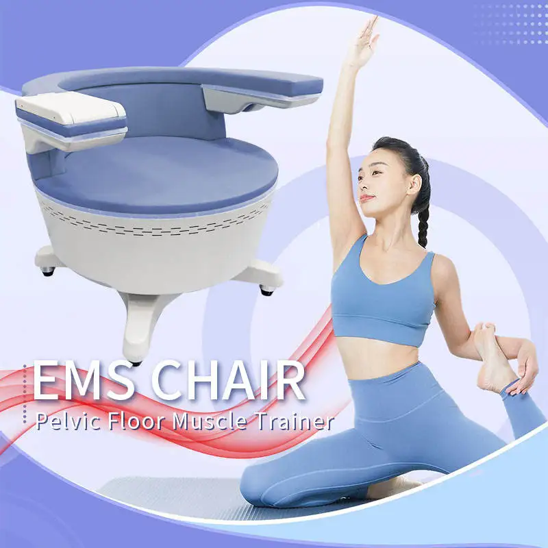 2024 EMS Electromagnetic Non-Invasive Treatment Urinar Postpartum Repair Chair Pelvic Floor Muscle Stimulator Exerciser Machine