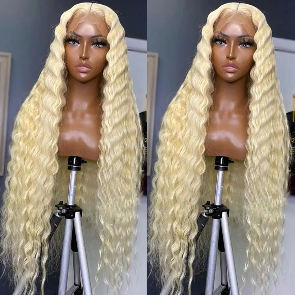 

613 Blonde Human Hair Wig 13x4 Deep Loose wave Lace Front Wig 13x6 human hair lace frontal wig pelucas de cabello 100% humano