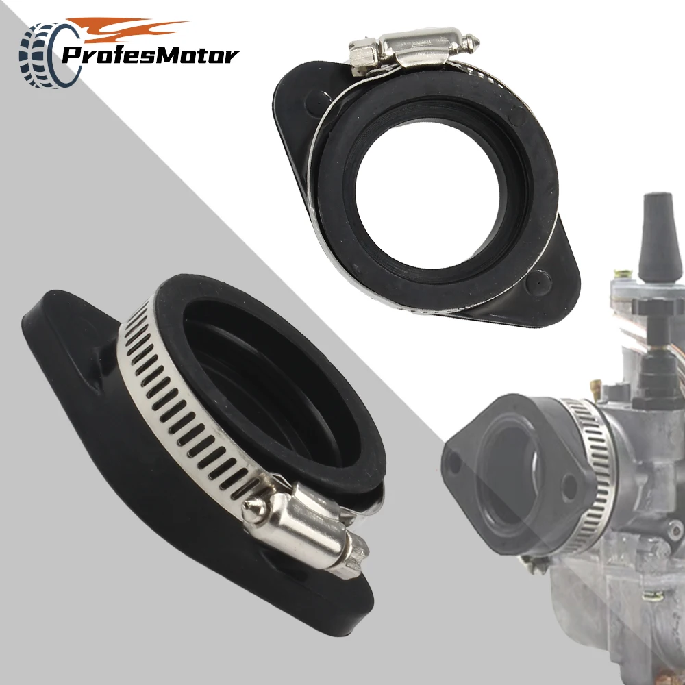 Universal Motorcycle Carburetor Intake Manifold Rubber Interface Adapter 32mm 34mm for PWK PE MIKUNI OKO KOSO KEIHIN Dirt Bike