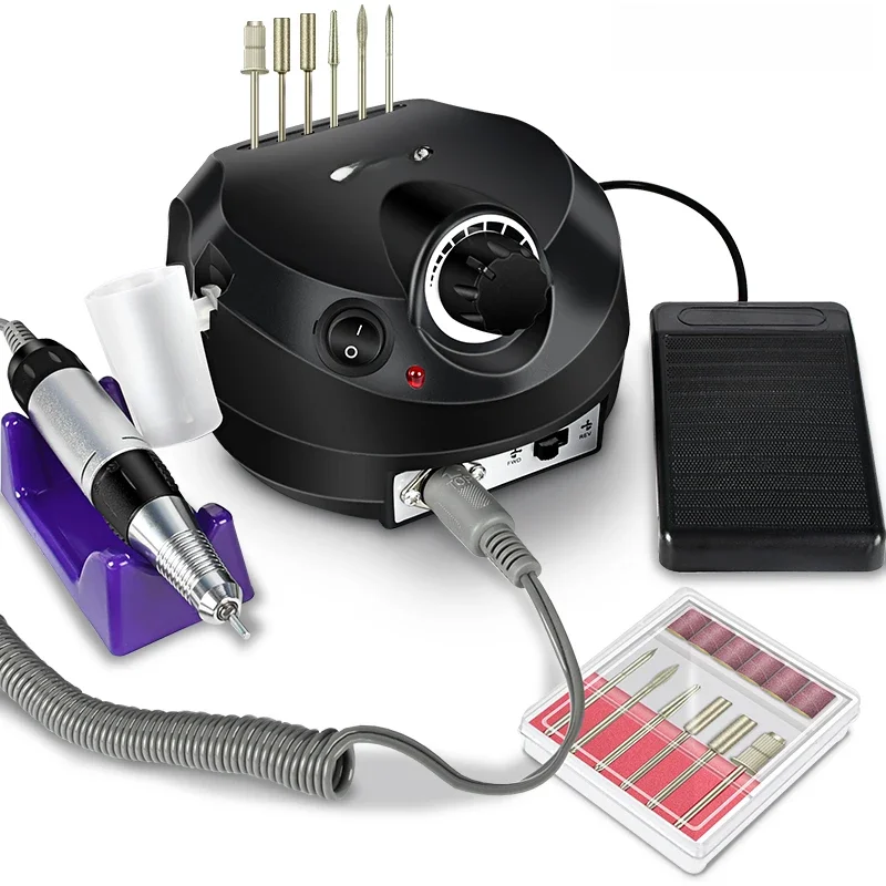 35000 RPM elektrische nagelboor professionele manicure machine nagelschuurmachine set nagelboor draagbare nagelsalon polijstmachine apparatuur - afbeelding 2