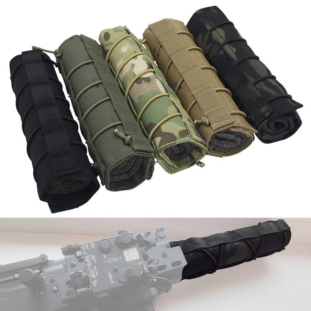 7''/18cm Taktische Tarnfarben-Schalldämpferabdeckung Airsoft Schalldämpfer-Schutzabdeckung Suppressor-Abdeckung ﻿