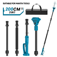 2M Plug In Type Extension Rod For Electric Pruning Shear＆Chainsaw 180° Adjust High Branch Telescoping Rod For Makita 18V Batter