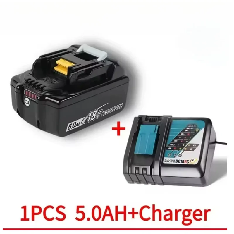 

Rechargeable 18V 5Ah 6AH Dehydration Wireless Lawn Mower Lighting Lithium Ion Battery Pack Charger BL1860 Original for Makita