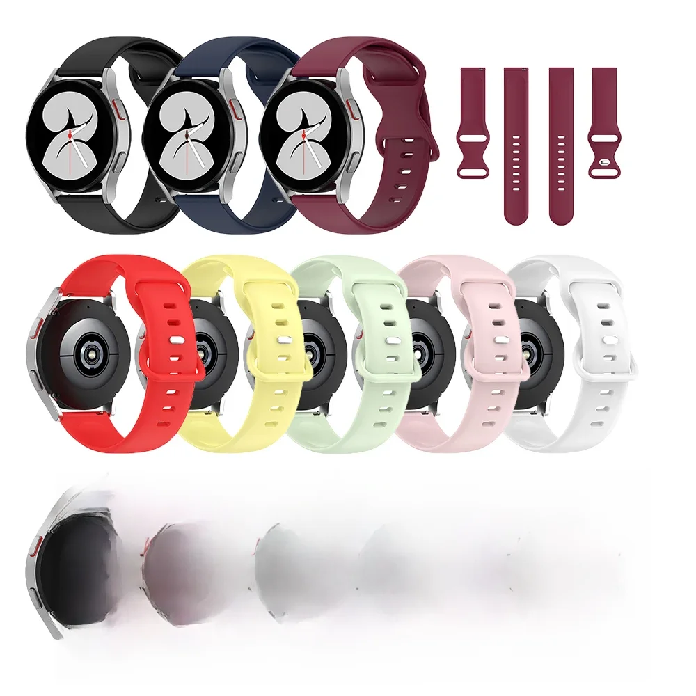 20mm 22mm Faixa de Relógio Para Samsung Galaxy 4 Clássico 46mm Ativo 2 Engrenagem S3 S2 Silicone