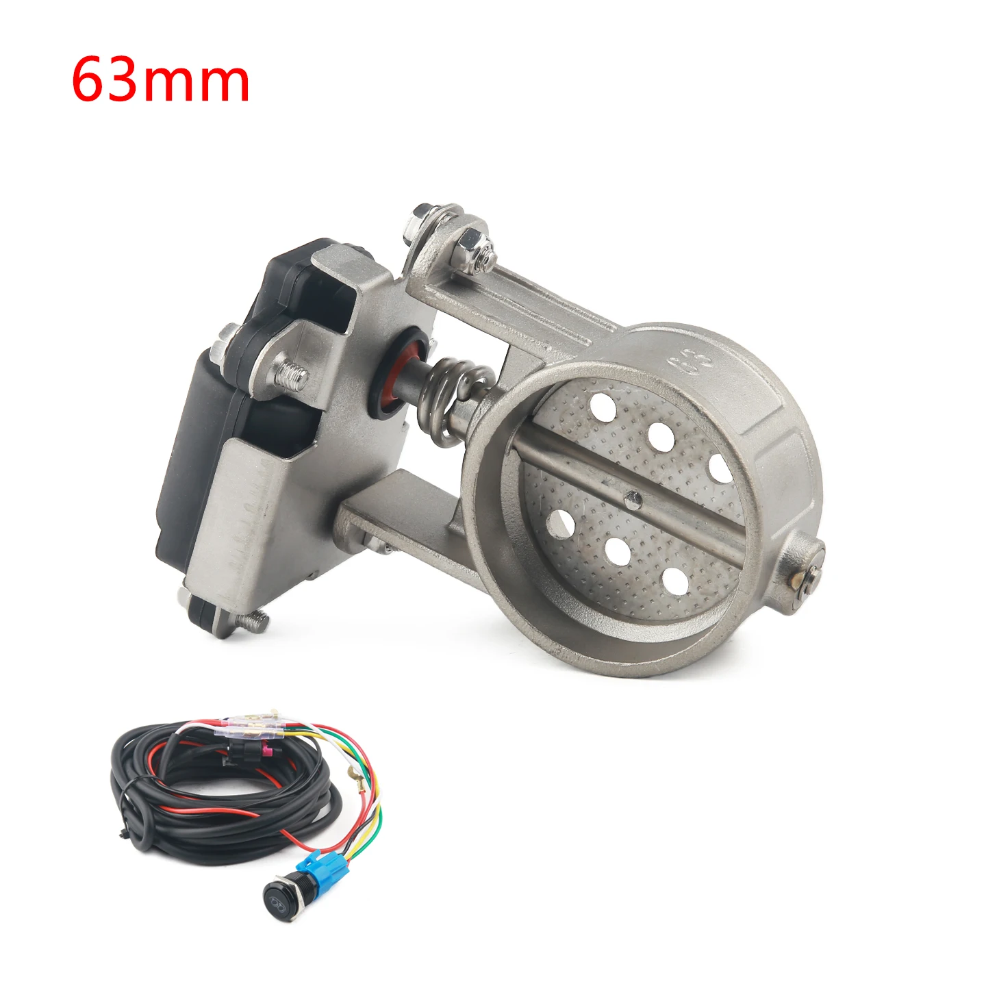 Auto/Motorfiets Uitlaatpijp Systeem Locomotief Geluiddichte Rvs Klep Elektronische Schakelaar Knop Controle 51/60/63/70/76m
