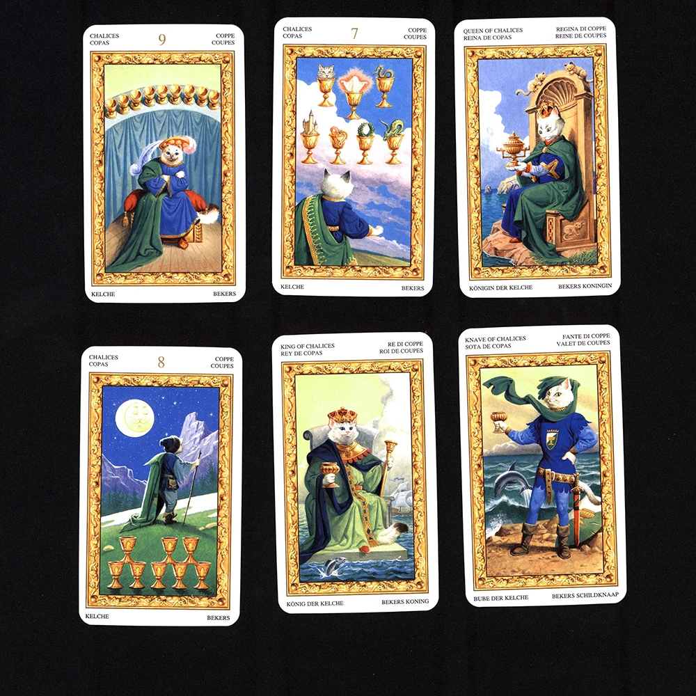 Tarot of White Cats.(English and Spanish Edition)tarot Cards for Beginners. Tarot Cards in Spanish.78 Card Deck