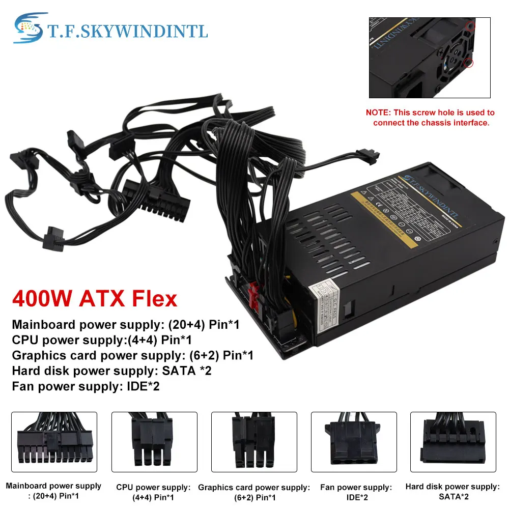 Power supplies Computer FLEX Power Supply 350W 1U Small PSU Full Module Source For ITX MINI Case S3/K39/A4/loli1 Desktop PC PSU