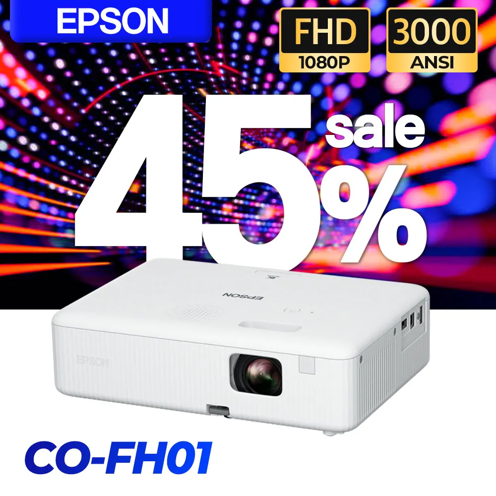 3000 Anti-Personal Ratio Small Beam Conference Room Epson Co-Fh01 Beam Projector for Cafe Church Camping Home