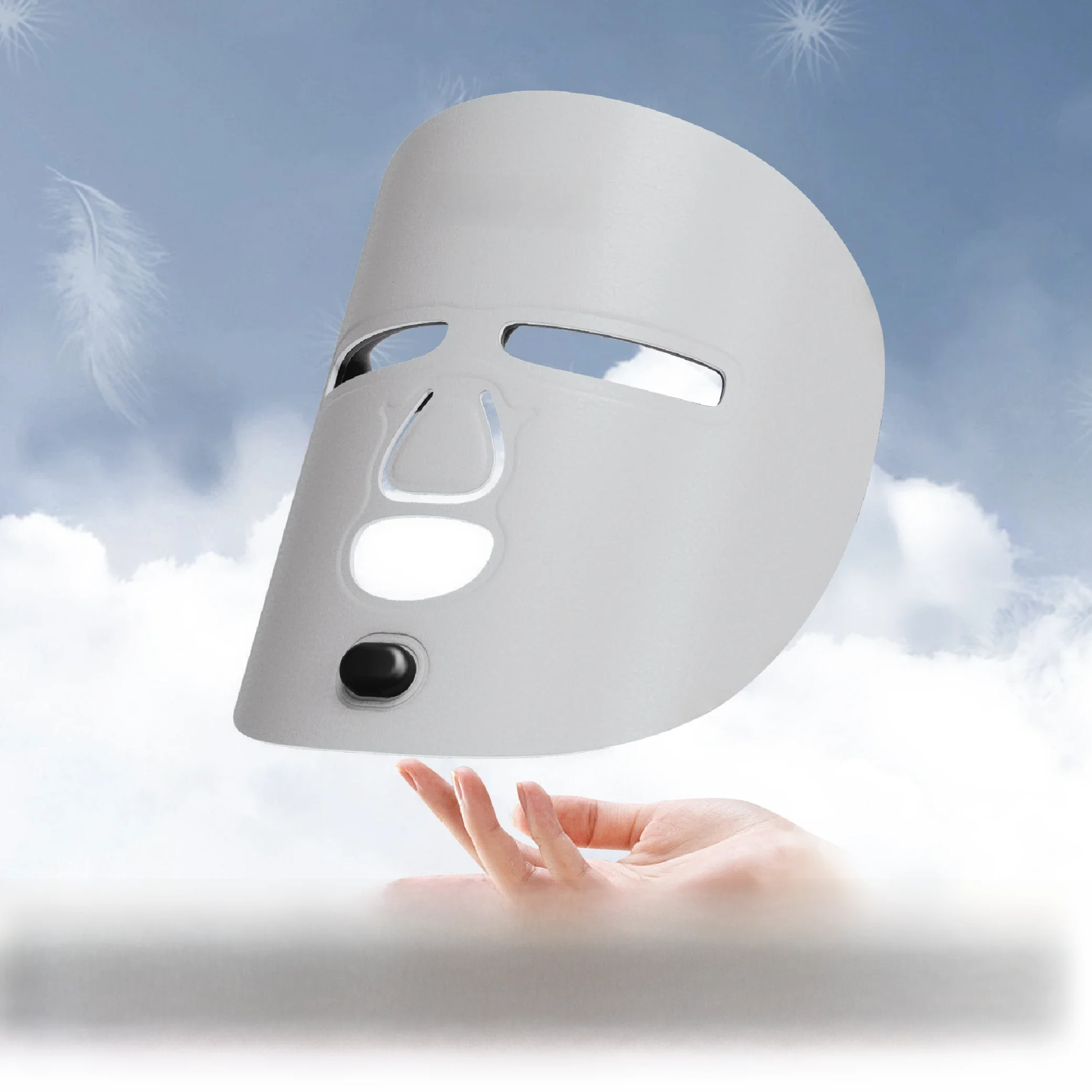 Hello Face Kabellose Nahinfrarot-Licht- und Rotlichttherapie-Gesichtsmaske für kraftvolle