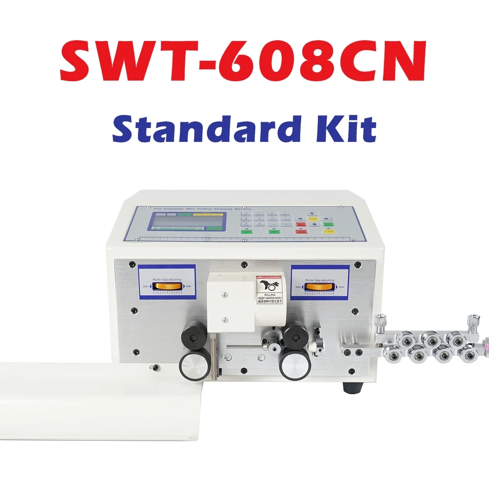 آلة تجريد الأسلاك SWT-608-CN/EN/ES عجلة مزدوجة أربع عجلات محرك الكمبيوتر آلة تجريد الأسلاك الأوتوماتيكية 0.1 إلى 8mm2 220V