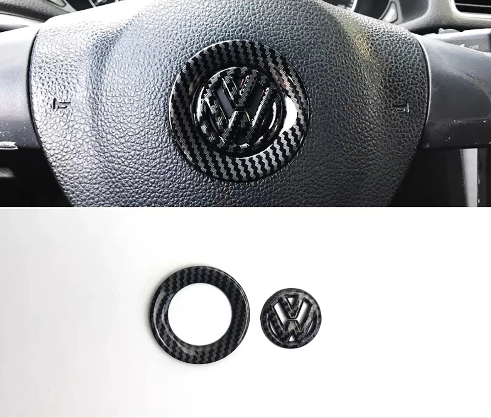 ABS Interior Steering Wheel Emblem for VW Golf Marks Model