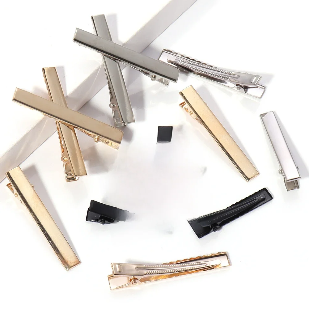 Pinces à cheveux alligator à une broche, pince à cheveux bec de canard pour bijoux, épingles à cheveux exécutives, pinces de maquillage de base, accessoires en épingle à cheveux, 20-50 pièces