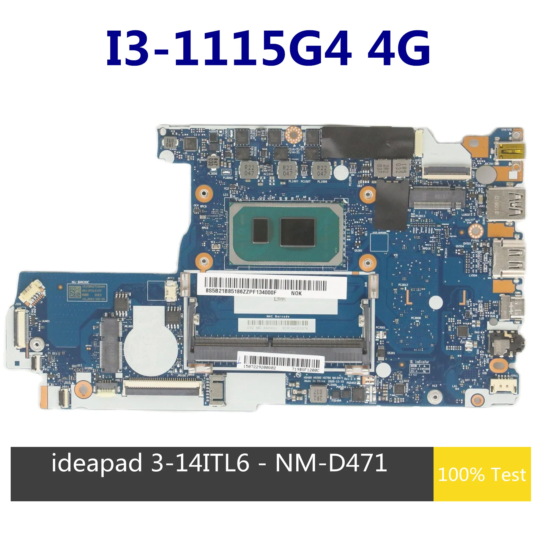 Is the ideapad 3 14itl6 motherboard with i3-1115g4 and 4GB RAM worth replacing my broken laptop?