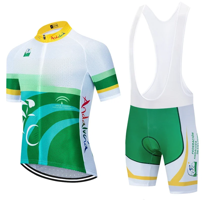 AliExpress EFAPEL New Green Andalucia Cycling Jersey Men Women ORBEA RACING Bike Maillot Shorts Set Ropa Ciclismo MTB Summer Bicycle TSHIRT Pants